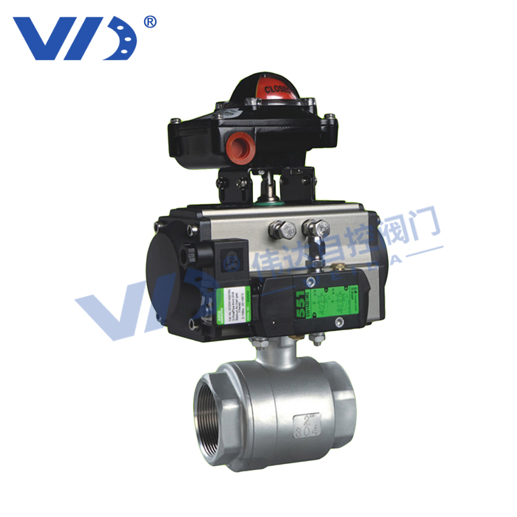 氣動(dòng)三片式球閥-Q661F-16P-DN50